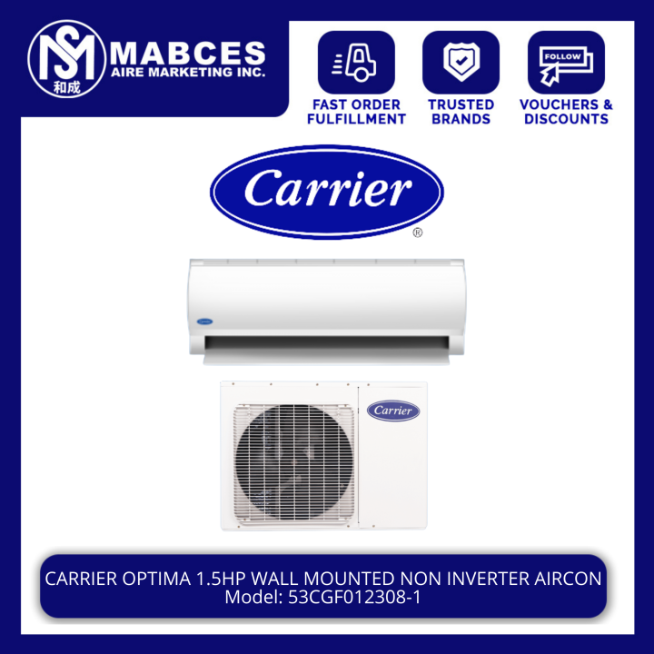 carrier 1 2 hp aircon