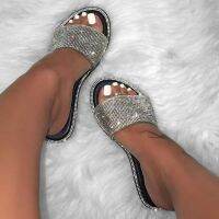 ขายดีที่สุด ioztt2023 - /✐✆✠ Rhinestone slippers Glitter sexy Slippers Slides Outdoor Beach Shoe Flip flops women 2020 New