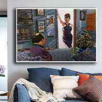 ศิลปะการพิมพ์ภาพ Seinfeld George Costanza ภาพพิมพ์ศิลปะโปสเตอร์ทีวีตลกห้องทานอาหารในครัวเครื่องตกแต่งฝาผนัง0706