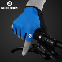 hotx【DT】 ROCKBROS Cycling Gloves Half Shockproof Breathable MTB Mountain Men Clothings