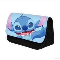 Stitch Cartoon cute pencil case student stationery storage children multi-functional stationery box large capacity