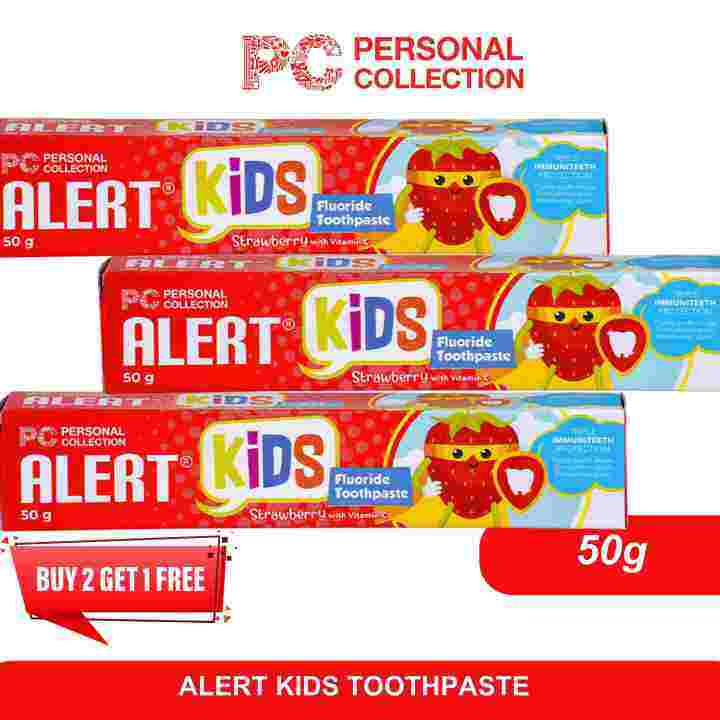 Alert Kids with Vitamin C Fluoride Toothpaste 50g BUY 2 GET 1 Lazada PH