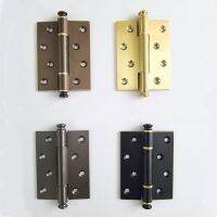 Brass Bedroom Door Hinge 4 5 Large Cabinet Hinges Wardrobe Cupboard Door Accessory Top Quality Solid Brass