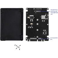 4X M.2 NGFF to 2.5 Inch SATA SSD/MSATA to SATA Adapter Card Case (B Key for PC Adapter M2 +M Desktop Socket NGFF )