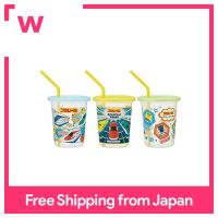 Skater straw with tumbler 3 pieces 320ml Plarail 19 made in Japan SIH3ST