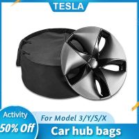 Tesla Hubcaps Bag Oxford Wheel Cover Storage Bag For Model 3 2022 Aero 18" Model Y 19" Hub Protection Tidying Backpack Accessory