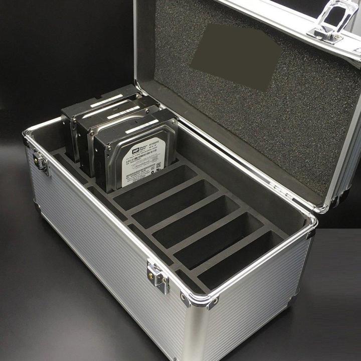ขายร้อน-bx502-อลูมิเนียมฮาร์ดดิสก์กล่องป้องกันแบบ-dual-วัตถุประสงค์กล่องเก็บฮาร์ดดิสก์