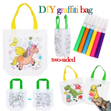 Make Your Own Fashion Bag For Girls Age 6-10 Years Old, Diy Kits For Girls.  Diy Bag For Girls, Fun Arts & Craft Activity For Girl