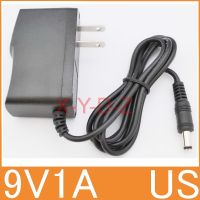 1PCS 100 New 9V1A AC 100V-240V Converter Adapter DC 9V 1A 1000mA Power Supply US Plug DC 5.5mm x 2.1mm