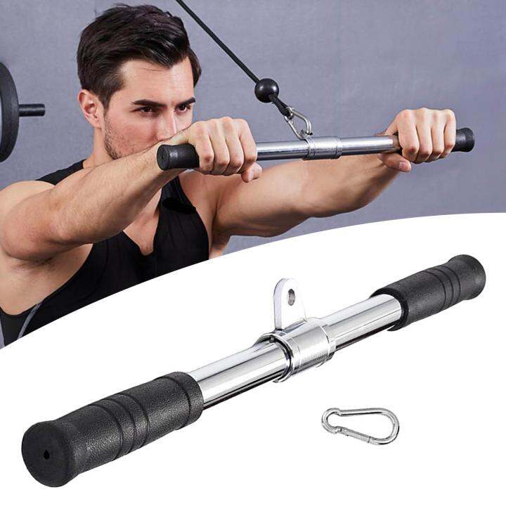 Daywolf Fitness Straight Bar Cable Machine Attachment for Muscle ...