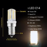 หลอดไฟข้าวโพดแอลอีดี E14ขนาดเล็ก1-10ชิ้นไฟ Led 64ดวง3วัตต์ Smd 3014 Ac 220โวลต์โคมไฟโคมไฟระย้าแอลอีดีเทียนแสง Led Bombilla