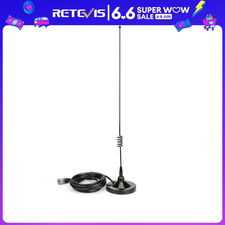 Retevis Ham Mobile Radio Antenna,2m/70cm Dual Band Amateur Radio