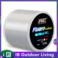 120M คาร์บอนไฟเบอร์เอ็นตกปลา4.13-34.32lb Multicolor Super Strong Abrasion Lure เอ็นตกปลา