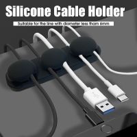 Desktop Silicone Cable Organizer Flexible Usb Cord Winder Tidy Management Clips Protector Holder for Mouse Keyboard Earphone Cable Management