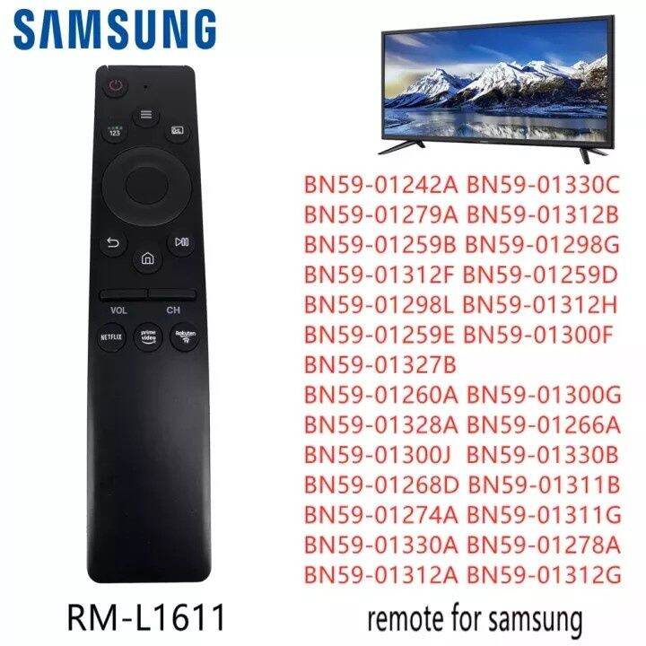 rm-l1611สำหรับ-samsung-bn59-01242a-ใหม่-bn59-01266a-bn59-01274a-bn59-01-rm-l1611สำหรับ-samsung-uhd-4k-qled-smart-universal-รีโมทคอนล-bn59-01330c