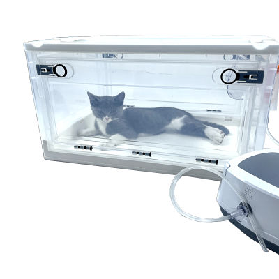 Foldable Atomization Box Easy To Carry Dog Cat Small Animal Nebulization Box Oxygen Cage for Home and Clinic