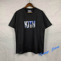 ฤดูใบไม้ผลิฤดูร้อนสบายๆแฟชั่นสถาปัตยกรรมกราฟิก Kith T เสื้อผู้ชายผู้หญิง1:1คุณภาพสูง KITH PARIS LANDMARK TEE ขนาดใหญ่ Top