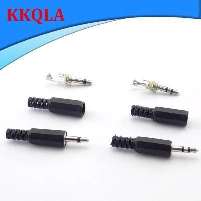 QKKQLA 10pcs 3.5mm RCA Plug 2 Pole Mono Stereo Audio Video Dual audio plug headphone Cable Wire Connector For Headphone Socket