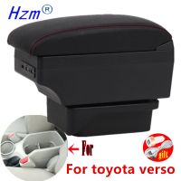 ✺❀ For TOYOTA Verso Armrest box For TOYOTA Verso EZ Car Armrest box Interior parts Storage box with USB accessories