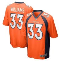 2023 New Fashion version NFL Denver Broncos football jersey No. 33 Williams game uniform mens