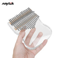 ANYTEK เปียโนนิ้ว17โทนใสเปียโน Kalimba Thumb คริสตัลอะคริลิคนักเรียนระดับเริ่มต้นเครื่องดนตรี