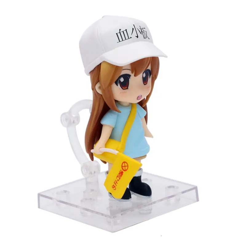 Anime Células no Trabalho Plaquetas, Bandeira Hataraku Saibou Ver, 7-10cm,  Chegada Nova Yuanbao-Modelo Figura de Ação PVC, Mini Brinquedos Coleção