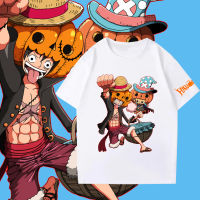 【Fashion】New Onepiece Halloween เสื้อยืดคอลเลกชันฮาโลวีน Halloween Collection T-shirt for Men Women Sold on Lazada Platform Top