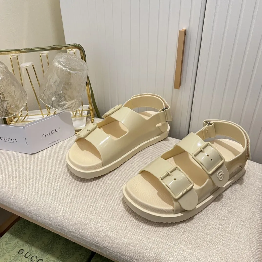 New Arrivals】Gucci2022 New Cool Chi Sandals Thick Sole Casual Candy Color  Beach Shoes Sports Sandals 