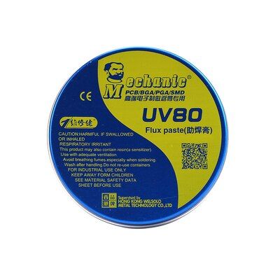 UV-80เป็นมิตรกับสิ่งแวดล้อมฮาโลเจนฟรีทำความสะอาดติดบัดกรีชันสน SMT ผลิตภัณฑ์อิเล็กทรอนิก Flux