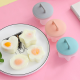 4 Pcs/Set Cooking Tools Kitchen Products Baking Egg Mold Maker For Kid Plastic Egg Boiler Poacher With Brush Cute