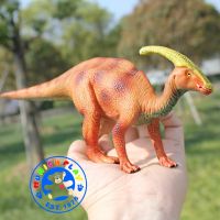 Munich Play - โมเดล ไดโนเสาร์ Parasaurolophus แดงส้ม ขนาด 24.50 CM (จากหาดใหญ่)