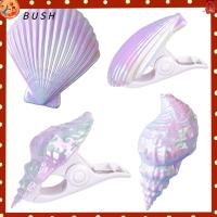 BUSH 4 PCS รูปแบบเปลือกหอยสังข์ ตัวหนีบผ้าขนหนูชายหาดชุบโลหะ กันลม เก็บผ้าเช็ดตัวไม่ให้พัดออกไป ที่แขวนผ้าเช็ดตัว สร้างสรรค์และสร้างสรรค์ ใหญ่มากๆ หมุดปักผ้า สระว่ายน้ำ beavh