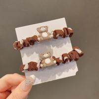 Coffee Color Scrunchie 2021 New Bear Hair Tie tail Rubber Band