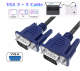 สายต่อจอ VGA Monitor สายต่อจอคอมพิวเตอร์ สาย VGA male To VGA male 15pin Cable 1.5m 2m 3m 5m (MT022)