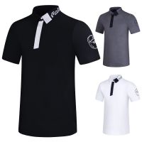 Malban New Style Golf Short-Sleeved t-Shirt Quick-Drying Breathable Versatile Stretch Casual Top Half-Sleeved Stand-Up Collar J