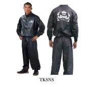 Top King Sauna Sweat Suit TKSNS Black weight cuts before fights ( S,M,L,XL,XXL)  ชุดลดน้ำหนัก ทอปคิงส์ ซาวน่า  สีดำ ทำจากไวนิล ของเเท้จากโรงงาน