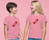 Boy and Girl T-shirt Candy Printed 100% เสื้อยืดสกรีนลายขนมน่ารัก ลูกอม