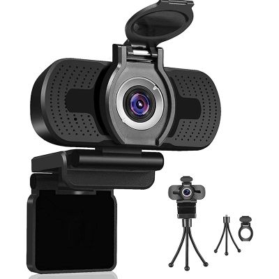 ✴✶ HD 1080P Webcam with Microphone Rotatable USB Webcam for Live Streaming Computer Web Camera Privacy Cam Video Recording Work