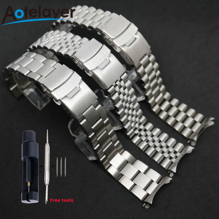 Aotelayer 20mm 22mm Diver Watch Stainless Steel Watch Band for Seiko ...