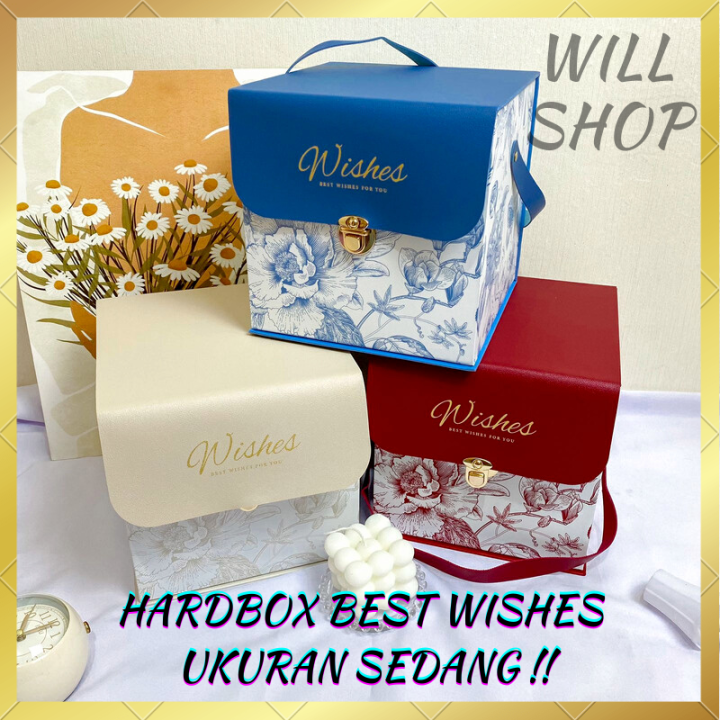 TERBARU !! GIFT BOX / HARDBOX BEST WISHES UKURAN SEDANG / KOTAK ...