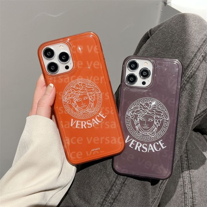 เคสโทรศัพท์-iphone-แบรนด์อินเทรนด์จากยุโรปและอเมริกา-apple-11-mobile-phone-case-iphone-13-head-logo-14promax12-couple-13pro