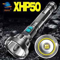 5000 Lumens XHP50 ไฟฉาย LED 18650 ที่มีประสิทธิภาพ linterna LED zaklamp ยุทธวิธีไฟฉาย LED Z oomable ไฟฉายแสงตั้งแคมป์ที่ดีที่สุด แบบUSB