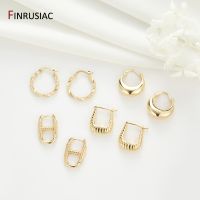 【HOT】✼ FINRUSIAC New Design Gold Plated Hoop Earrings Exquisite Punk Round Fashion Jewelry