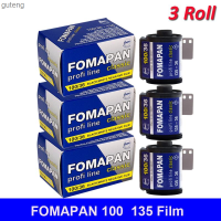 ฟิล์มขยับ135 3ม้วนใหม่สำหรับ100/200/400การเคลื่อนไหวของ Fomapan คลาสสิกสีดำและสีขาวม้วนซับแพคเกจ36การเปิดรับแสงต่อม้วน Guteng