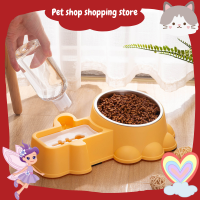 ?Pet Shop?ชามอาหารและน้ำสัตว์เลี้ยง ชามแมว ชามอาหารสัตว์เลี้ยง ชามอาหารแมว ชามให้อาหารแมว ชามอาหารหมา ถ้วยอาหารแมว ชามคู่ ราคาถูก ?❣