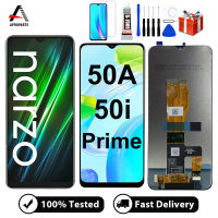 ต้นฉบับสำหรับ Realme Narzo 50i จอแสดงผล LCD Touch Screen แผงสัมผัสสำหรับ Narzo 50i RMX3235จอแอลซีดีสัมผัส Digitizer สมัชชาส่วนซ่อมเปลี่ยน