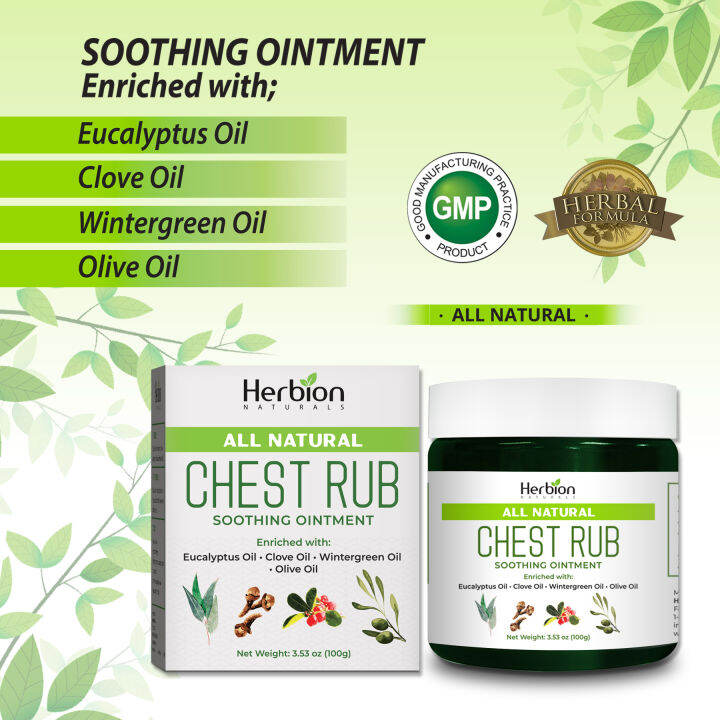 Herbion Naturals Chest Rub Oz G All Natural Soothing