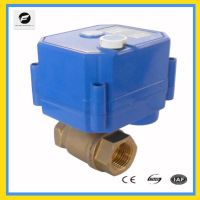 CWX 25S 3/4 39; 39; DN20 2 way brass motorized flow ball valve with manual override function and position indicator DC3 6v CR02 3 wire