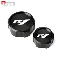 LOGO R1 Motorcycle Front Rear brake Fluid Cylinder Reservoir Cover Cap For Yamaha R1 YZF-R1 2009-2021 2018 2019 2020