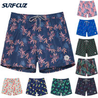 SURFCUZ Quick Dry Mens Swimming Trunks Beach Board Shorts Man Swimwear Beachwear with Pockets Mens Holiday Swim Short Swimsuit